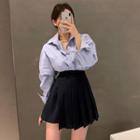 Plain Shirt / Pleated A-line Skirt