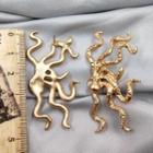Alloy Octopus Earring 1 Pair - Gold - One Size