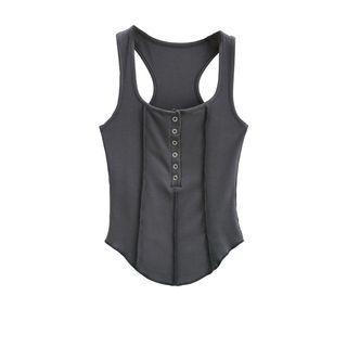 Henley Racerback Tank Top