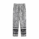 High-waist Print Tapered Pants