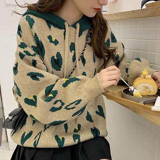 Hooded Printed Sweater