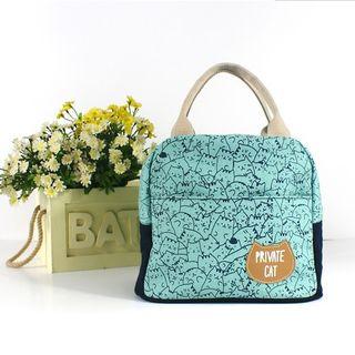 Cat Print Lunch Bag