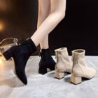 Block-heel Zipped Ankle Boots