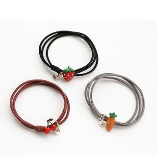 Miniature Fruit Hair Tie (various Designs)