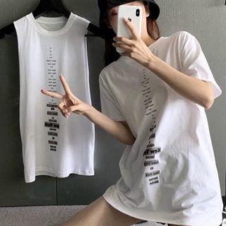 Print Crewneck Top