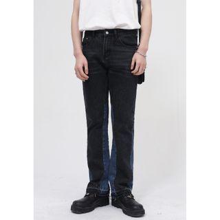 Two-tone Bootcut Jeans