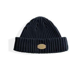 Ribbed Beanie Navy Blue - One Size