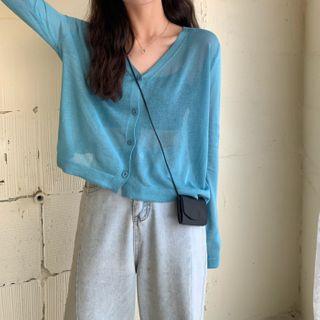 Silk Long-sleeved Lace Knit Top
