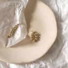 Beaded Fringed Earring Beads - Gold - One Size