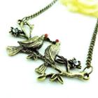 Love Birds Necklace Copper - One Size