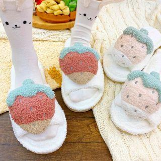 Fluffy Fruit Slippers