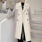 Double-breasted Panel Trench Coat