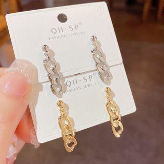 Linked Hoop Drop Earring