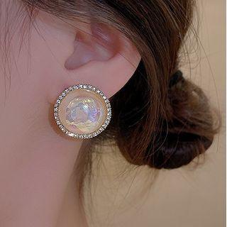 Faux Pearl Sterling Silver Ear Stud