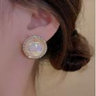 Faux Pearl Sterling Silver Ear Stud