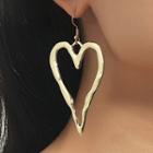 Heart Drop Earring 1 Pair - 01 - Gold - One Size