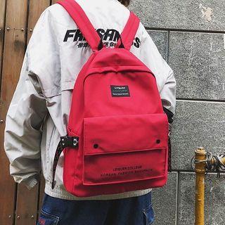 Canvas Letters Print Backpack