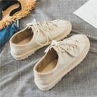 Panel Faux Suede Sneakers