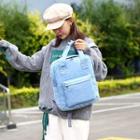 Denim Box Backpack