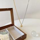 Sterling Silver Ball Necklace L365 - Gold & Silver - One Size