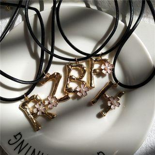 Alphabet Flower Choker