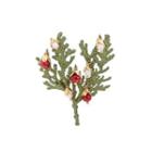 Fashion Creative Enamel Christmas Tree Imitation Pearl Brooch Golden - One Size