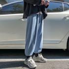 Printed Elastic-waist Sweatpants