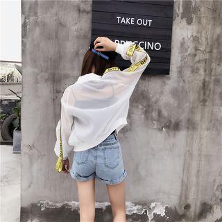 Letter Sheer Light Jacket