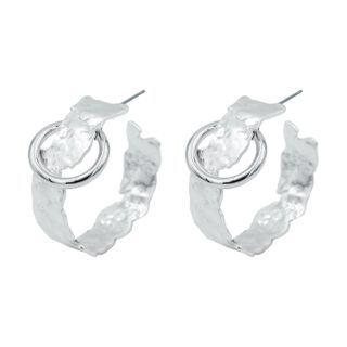 Uneven Hoop Earrings With Hoop