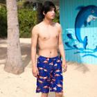 Flamingo Print Swim Shorts