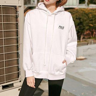 Palmtree And Soda Letter Fleece Hoodie Vol.20