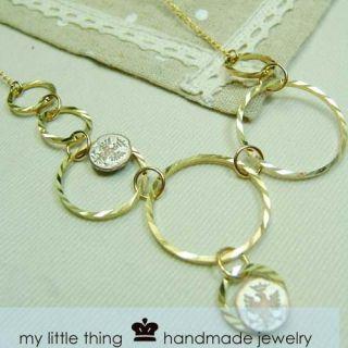Glamorous Golden Circle Necklace