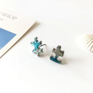 Alloy Puzzle Earring