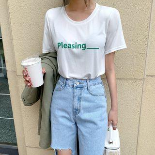 Pleasing Padded-shoulder T-shirt