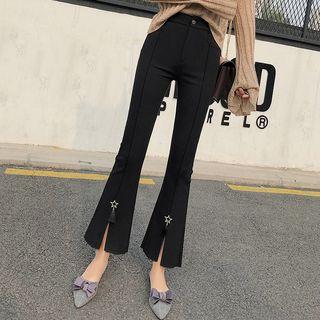 Star Accent Boot-cut Pants