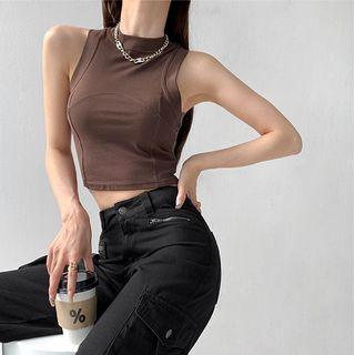 Skinny Crop Tank Top In 8 Colors