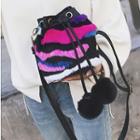 Rainbow Crossbody Bag Black - One Size