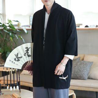 Pocketed Open Front Jacket