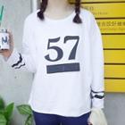 Long-sleeve Numbering T-shirt