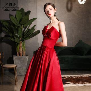 Strapless A-line Evening Dress