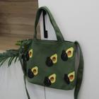 Avocado Print Crossbody Bag Green - One Size