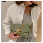 Chain Strap Crocodile Grain Handbag