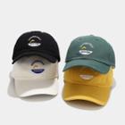 Lettering Dolphin Embroidered Baseball Cap