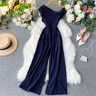 Sleeveless Wide-leg Jumpsuits