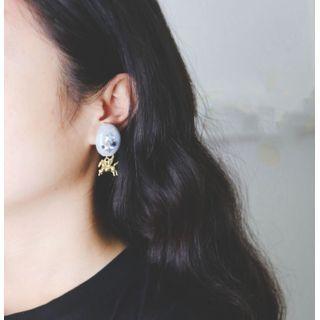Non-matching Resin Unicorn Dangle Earring
