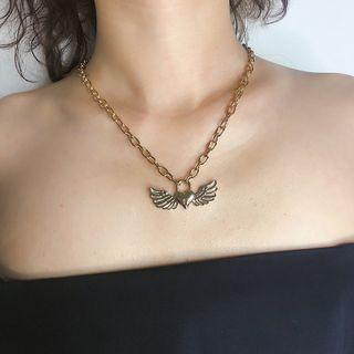 Alloy Wing Pendant Necklace