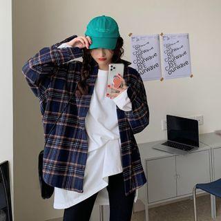 Plaid Long Sleeve Jacket