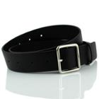 Faux-leather Square Buckle Belt