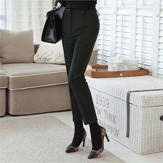 Welt-pocket Tapered Dress Pants