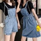 Short-sleeve T-shirt / Denim Jumper Shorts / Denim Jumper Dress